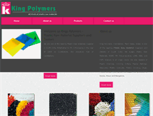 Tablet Screenshot of kingpolymers.com